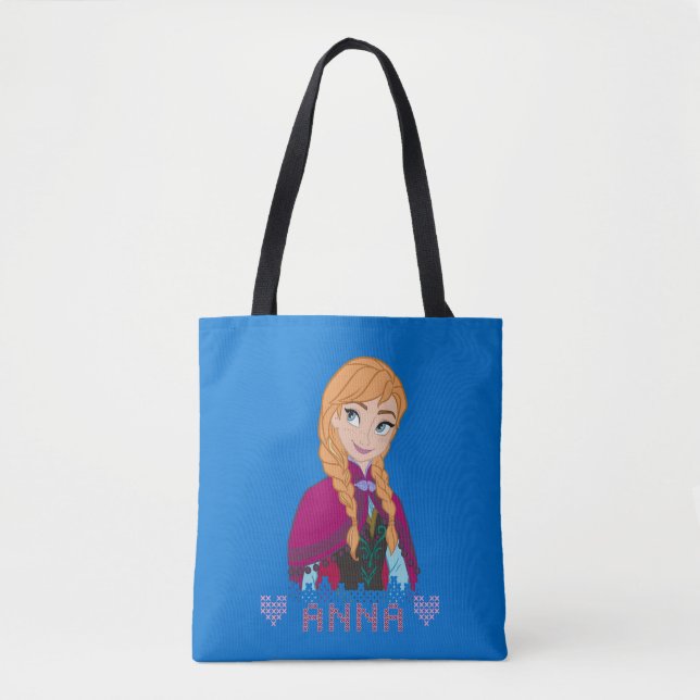 Tote Bag  Anna| Portrait avec nom (Devant)