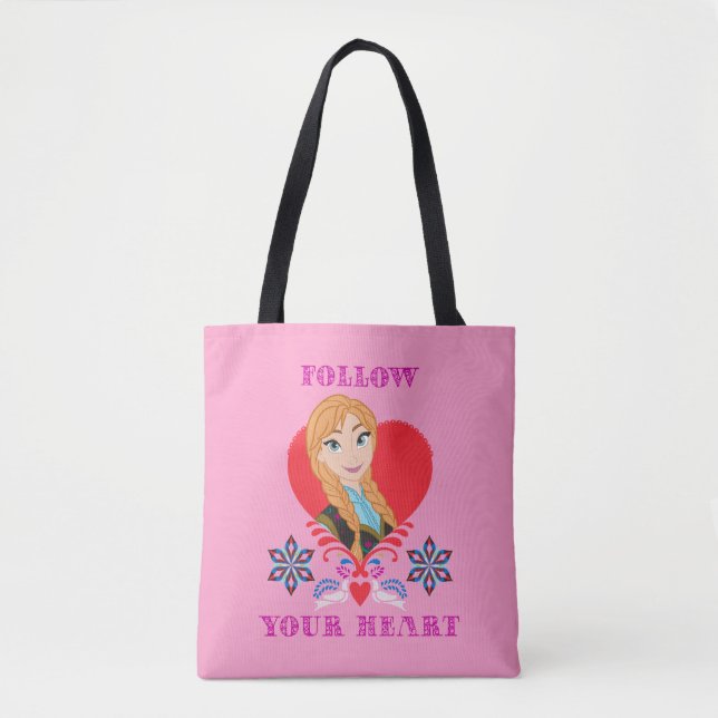 Tote Bag  Anna| Portrait du coeur rouge (Devant)