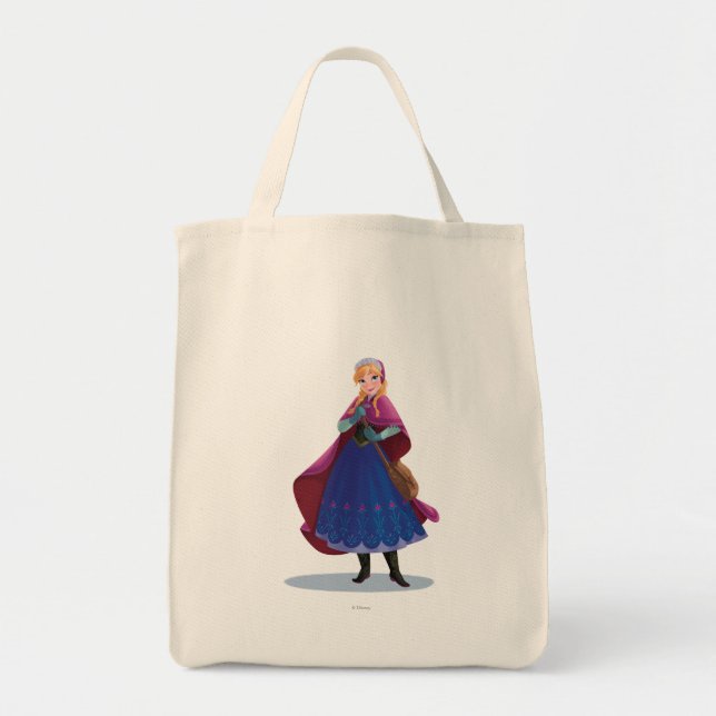 Tote Bag Anna | Se tenir debout avec une robe d'hiver (Devant)