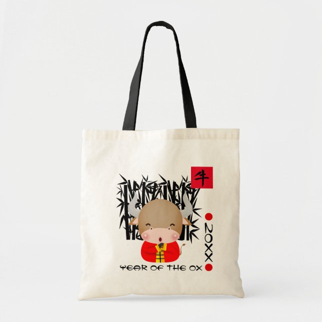 Tote Bag Année chinoise du boeuf | Année personnalisée (Devant)