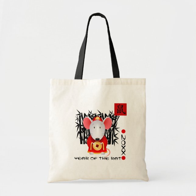 Tote Bag Année chinoise du rat | Année personnalisée (Devant)