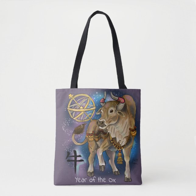 Tote Bag Année chinoise du zodiaque (Devant)