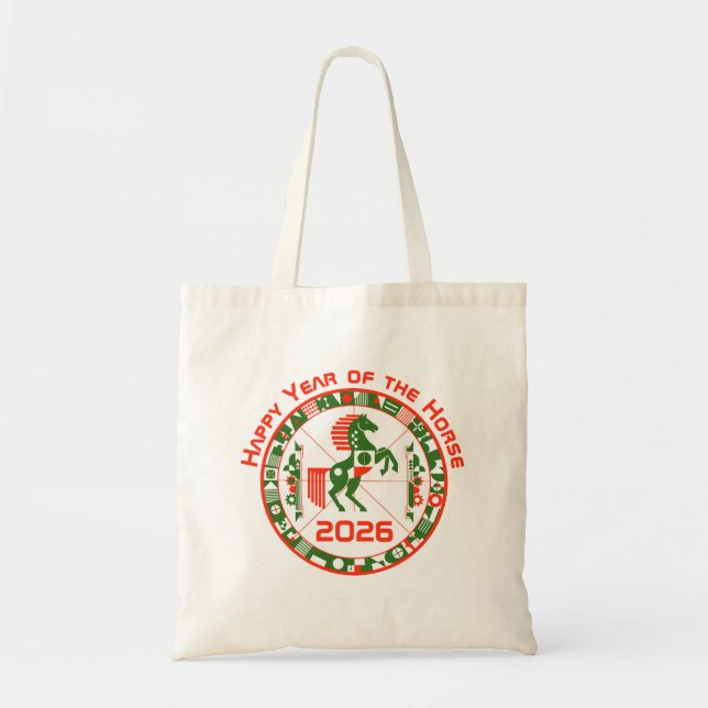 Tote Bag Année du cheval 2026 (Devant)