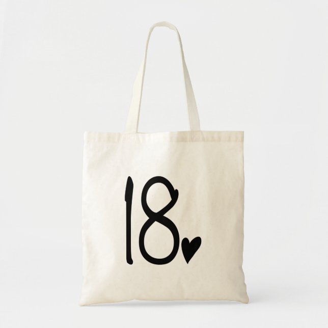 Tote Bag Anniversaire 18 ans (Devant)