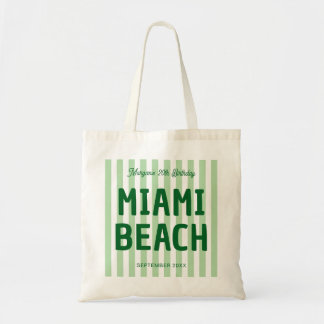 Tote Bag Anniversaire 20e 30e 40e 50e rayé côtier personnal