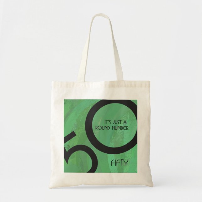 Tote Bag Anniversaire 50 Décennie Verte (Devant)