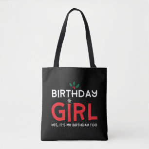 Tote Bag Anniversaire Fille Noël Noël Noël Noël Jour B