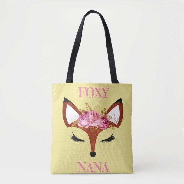 Tote Bag Anniversaire rusé de jour de Fox de Nana et de (Devant)