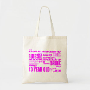 Tote Bag Anniversaires de filles 13èmes : Plus grands 13
