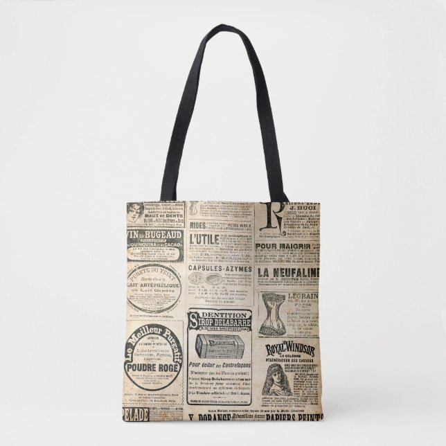 Tote Bag Annonce de journal français 1897 (Devant)