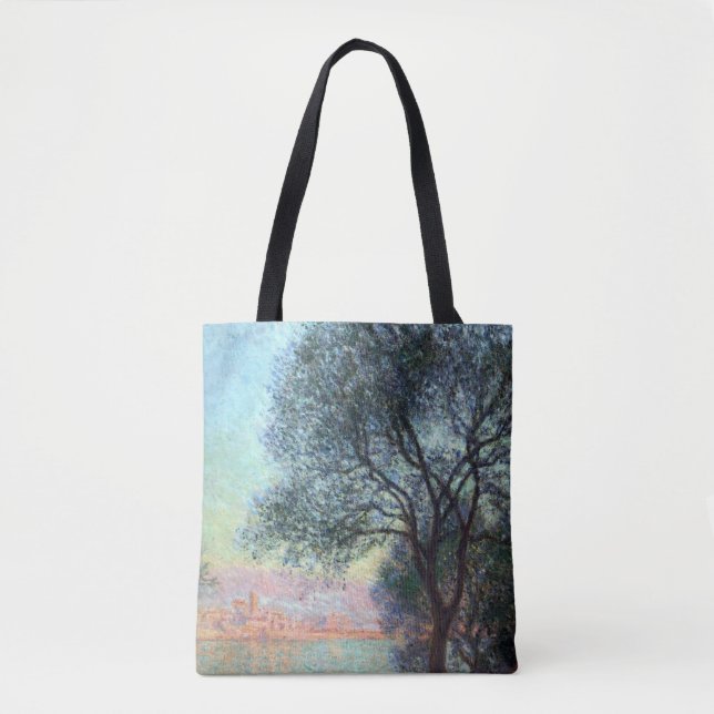 Tote Bag Antibes le matin par Claude Monet (Devant)