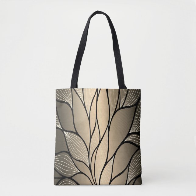 Tote Bag Antique Gold Creative Leave Motif (Devant)