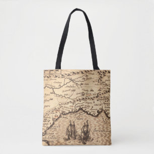 Tote Bag Antique vieille carte inspirée (3)