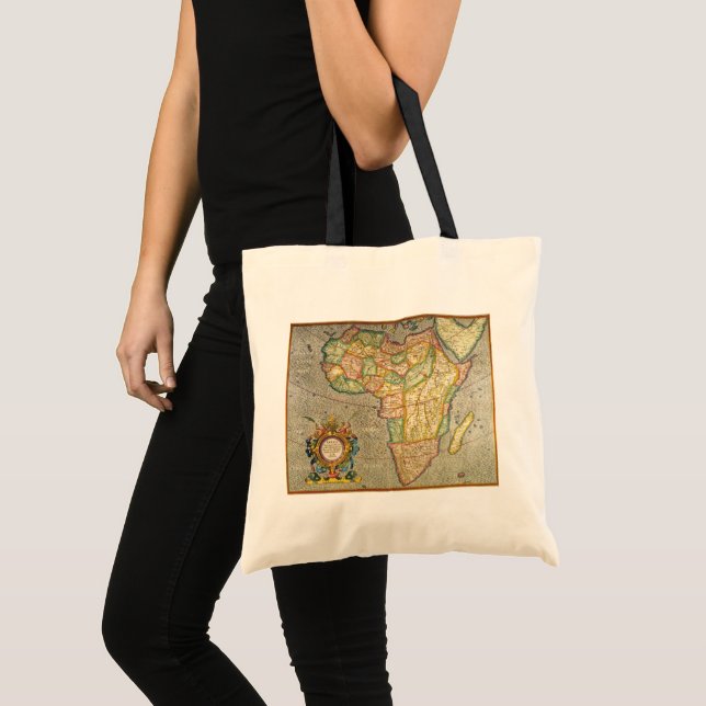 Tote Bag Antique Vieux Monde Gerardus Mercator Carte de l'A (Devant (produit))
