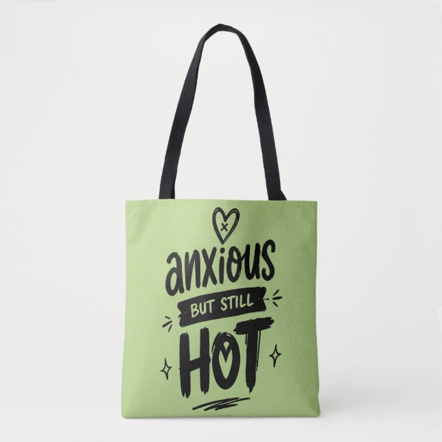 Tote Bag Anxieux Mais Chaud (Devant)