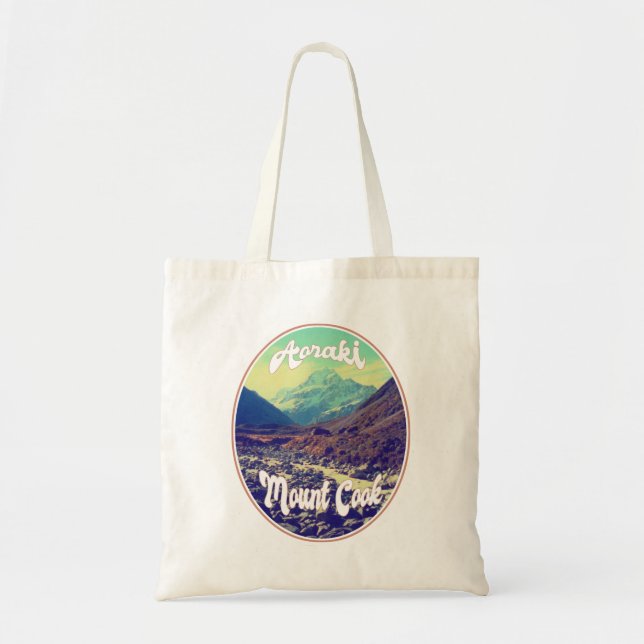 Tote Bag Aoraki : Mont Cook, Montagne, Nouvelle-Zélande (Devant)