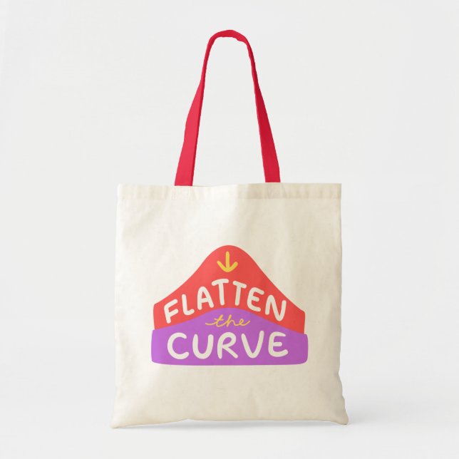 Tote Bag Aplatir La Courbe | pour arrêter Covid 19 (Devant)
