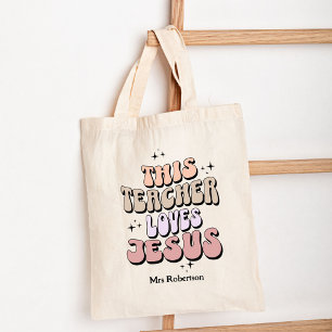 Tote Bag Appréciation de l'enseignant de foi personnalisée