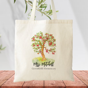 Tote Bag Appréciation de l'enseignant Merci Aquarelle moder