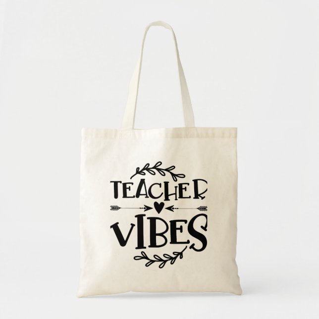 Tote Bag Appréciation Vibes de professeur (Devant)