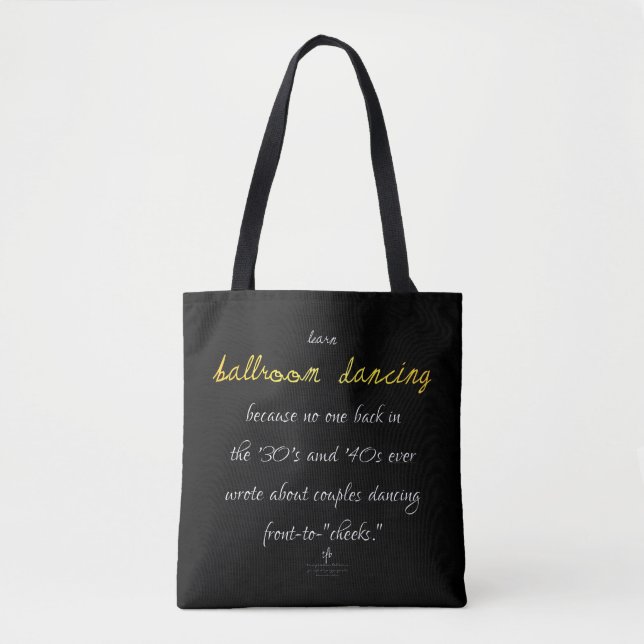 Tote Bag Apprendre Salle de bal Danse Bras d'or (Devant)