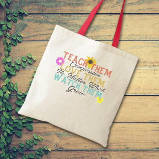 Tote Bag Apprenez-Leur À Les Aimer Regardez-Les Développer 