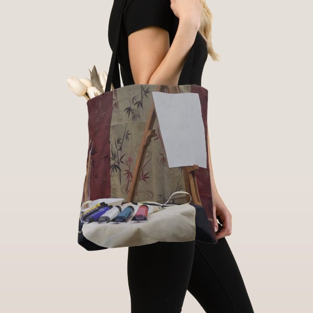 Tote Bag Approvisionnements d'art pour l'artiste (De près)