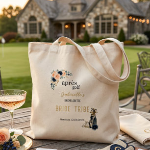 Tote Bag Après Golf Bachelorette Mariée Tribu Personnalisée
