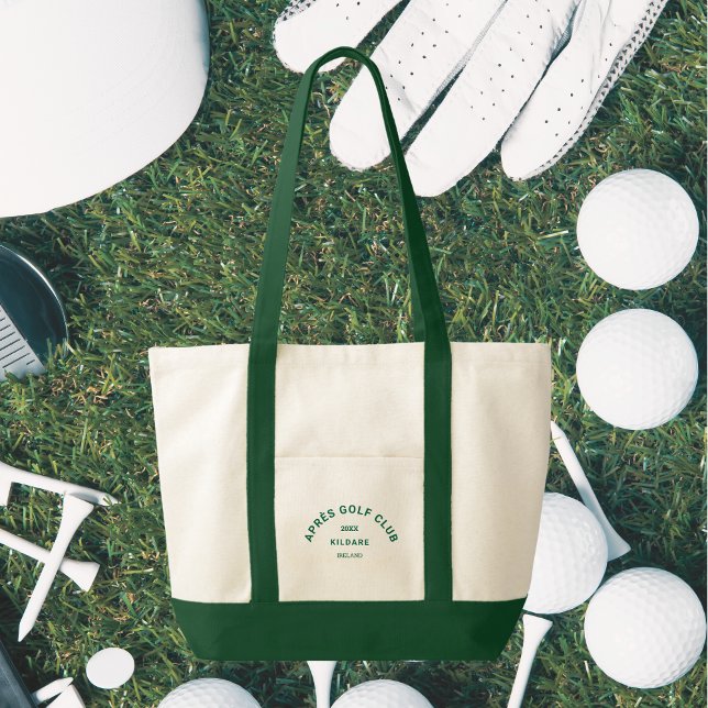 Tote Bag Après le Golf Club Forêt Vert Golf Social Crest (Créateur téléchargé)