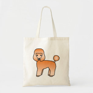 Tote Bag Apricot Toy Poodle mignon Cartoon Chien