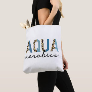 Tote Bag Aqua Aerobics Empreinte Cheetah Livres d'aquagym