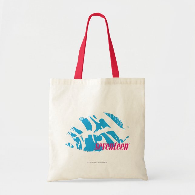Tote Bag Aqua de zèbre (Devant)