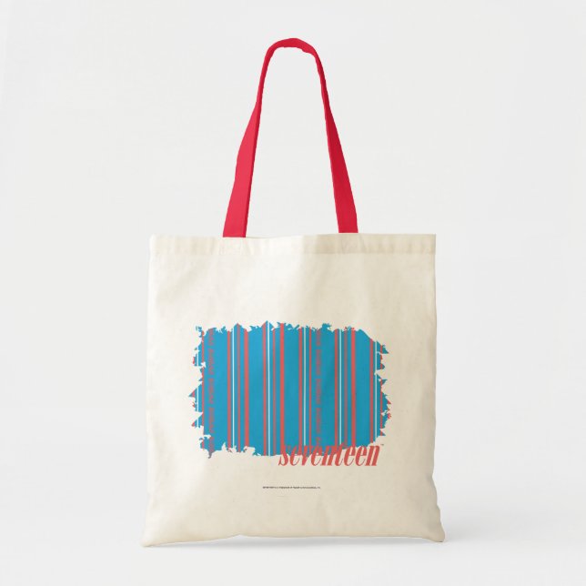 Tote Bag Aqua mince 4 de rayures (Devant)