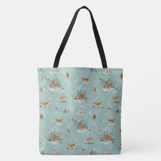 TOTE BAG AQUA TOILE RETRIEVER DORE