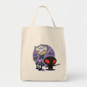 Tote Bag Aquaman   Chibi Orm & Black Manta Graphisme sous-m