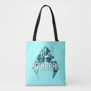 Tote Bag Aquaman Orin, Mera, Orm & Manta Noir En Symbole