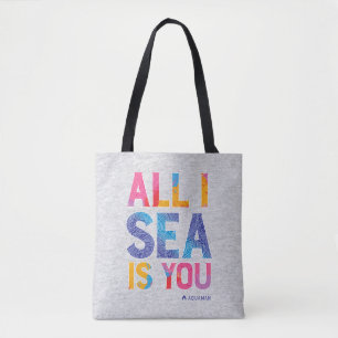 Tote Bag Aquaman "Tout ce que je vois c'est toi" Couleur P