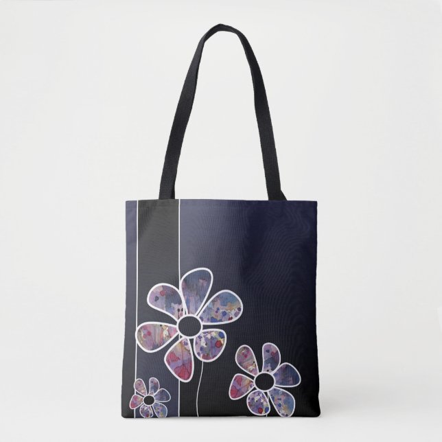 Tote Bag aquarelle 5 d'arrière - plan (Devant)