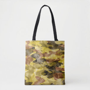 Tote Bag Aquarelle Abstraite : Teinture de camouflage