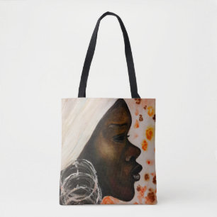 Tote Bag Aquarelle - Beauté africaine - Peinture Art Modern
