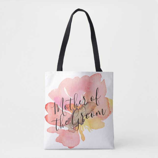 Tote Bag Aquarelle Blush rose Floral Mère de la chambre (Devant)
