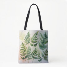 Aquarelle botanique Fern Fourre-tout