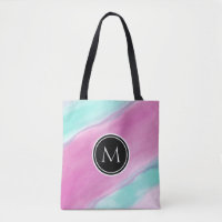 Aquarelle couleur monogramme