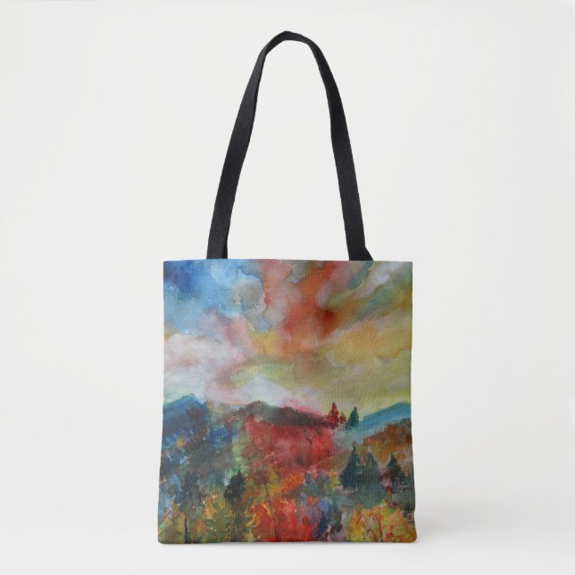 Tote Bag Aquarelle d'automne Fourre-tout (Devant)