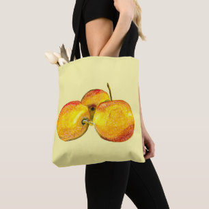 Tote Bag Aquarelle de fruit jaune perruque