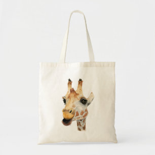 Tote Bag Aquarelle de la Girafe de Cute Safari