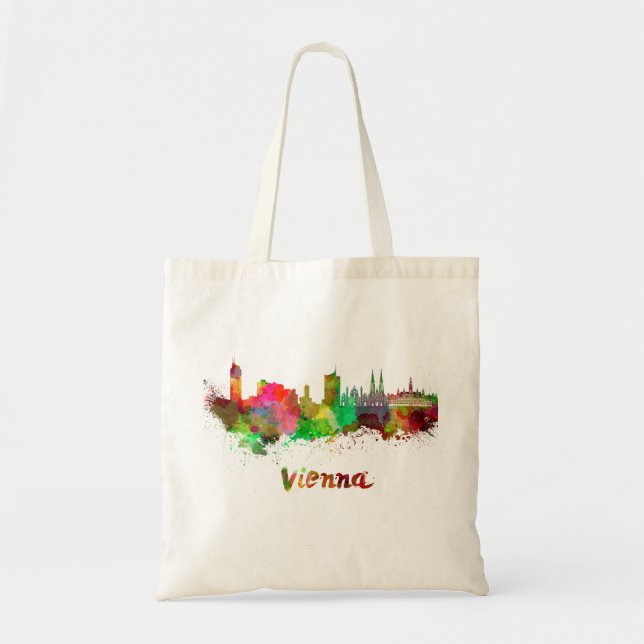 Tote Bag Aquarelle de Vienne (Devant)