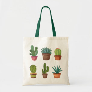 Tote Bag Aquarelle Désert Cactus, Cactus cactus succulent