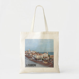 Tote Bag Aquarelle du quartier d'Alfama à Lisbonne