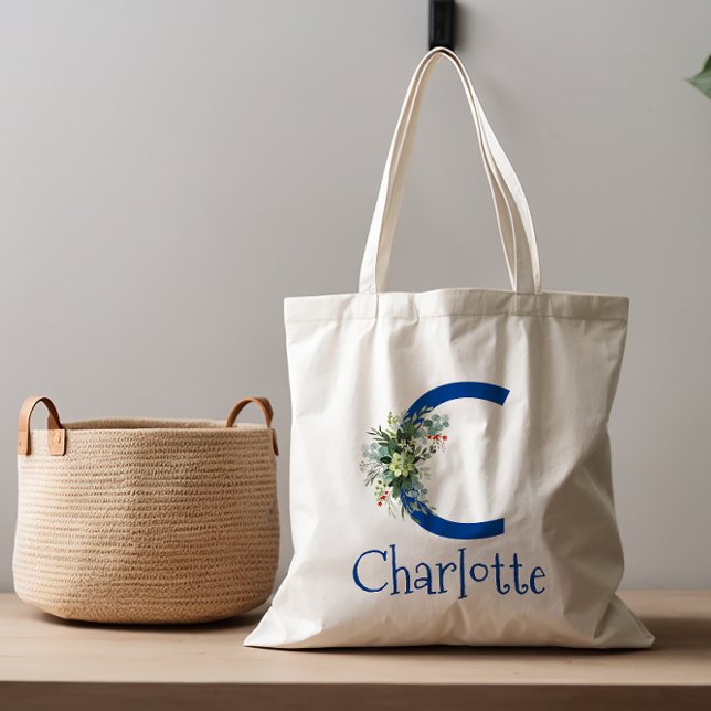Tote Bag Aquarelle élégante fleur blanc (Créateur téléchargé)